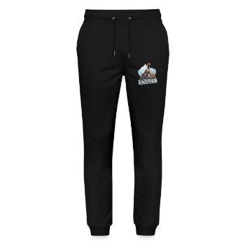 Berge sind der beste Rückzugsort - Stanley/Stella Unisex Bio Jogginghose Mover  - Schwarz - Vorne - Marisol (170cm) & Nik (191cm)