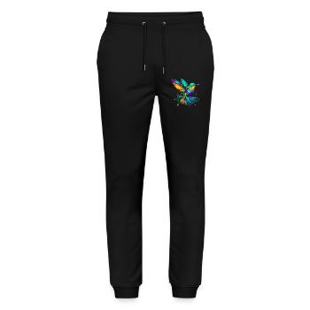 Kolibri - Stanley/Stella Unisex Bio Jogginghose Mover  - Schwarz - Vorne - Marisol (170cm) & Nik (191cm)