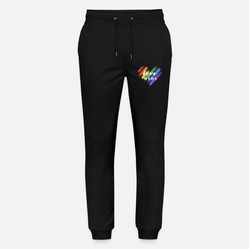 Liebe gewinnt – Regenbogenfarben - Stanley/Stella Unisex Bio Jogginghose Mover  - Schwarz