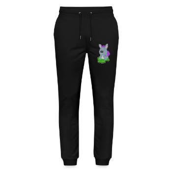 Bunny Student Backpack School - Stanley/Stella Mover Unisex Organic Jogging Trousers - black - Front - Marisol (170cm) & Nik (191cm)