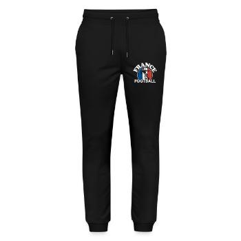Football - Foot - France football - Football. - Stanley/Stella Mover Unisex Organic Jogging Trousers - black - Front - Marisol (170cm) & Nik (191cm)
