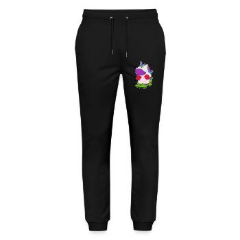 Gants de boxe Unicorn Boxer Boxing - Pantalon de jogging bio MOVER Stanley/Stella unisexe - noir - Devant - Marisol (170cm) & Nik (191cm)