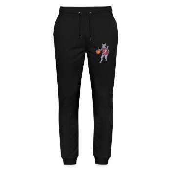 Cat Basketball Player Basketball - Stanley/Stella Mover Unisex Organic Jogging Trousers - black - Front - Marisol (170cm) & Nik (191cm)