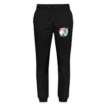 7 Jahre Fee Elfe Geburtstag Geschenk - Stanley/Stella Unisex Bio Jogginghose Mover  - Schwarz - Vorne - Marisol (170cm) & Nik (191cm)