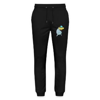 Baignade de Pâques avec dauphins - Pantalon de jogging bio MOVER Stanley/Stella unisexe - noir - Devant - Marisol (170cm) & Nik (191cm)