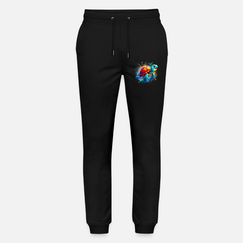 Tartaruga - Pantaloni da jogger unisex ed ecologici Mover di Stanley/Stella - nero