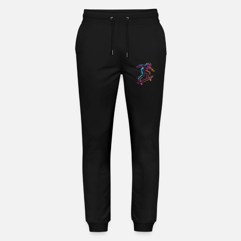 dessin de skateboarder de dessin animé - Pantalon de jogging bio MOVER Stanley/Stella unisexe - noir