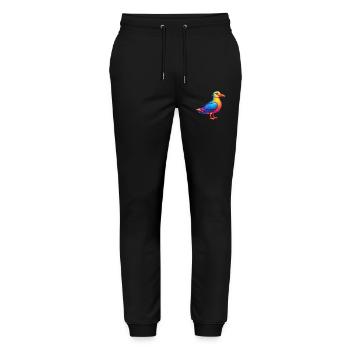 Seagull Colorful Kawaii Cartoon Character Clipart - Stanley/Stella Mover Unisex Organic Jogging Trousers - black - Front - Marisol (170cm) & Nik (191cm)