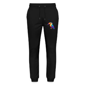 Toucan Colorful Kawaii Cartoon Character Clipart - Stanley/Stella Mover Unisex Organic Jogging Trousers - black - Front - Marisol (170cm) & Nik (191cm)