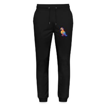 Parrot Colorful Kawaii Cartoon Character Clipart - Stanley/Stella Mover Unisex Organic Jogging Trousers - black - Front - Marisol (170cm) & Nik (191cm)