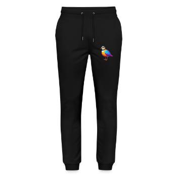 Regenpfeifer Bunte Kawaii Cartoon Figur Vogel - Stanley/Stella Unisex Bio Jogginghose Mover  - Schwarz - Vorne - Marisol (170cm) & Nik (191cm)