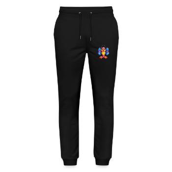 Hummer Buntes Kawaii Cartoon Meerestier - Stanley/Stella Unisex Bio Jogginghose Mover  - Schwarz - Vorne - Marisol (170cm) & Nik (191cm)