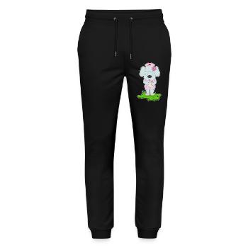 Hund Krankenschwester  - Stanley/Stella Unisex Bio Jogginghose Mover  - Schwarz - Vorne - Marisol (170cm) & Nik (191cm)