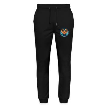 Crab Cute Kawaii Cartoon Clipart Animal Pet Logo - Stanley/Stella Mover Unisex Organic Jogging Trousers - black - Front - Marisol (170cm) & Nik (191cm)