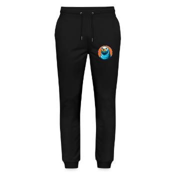 Siegel Niedliche Kawaii Cartoon Clipart Tier Haustier Logo - Stanley/Stella Unisex Bio Jogginghose Mover  - Schwarz - Vorne - Marisol (170cm) & Nik (191cm)