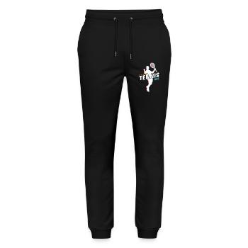 Tennis - Stanley/Stella Unisex Bio Jogginghose Mover  - Schwarz - Vorne - Marisol (170cm) & Nik (191cm)