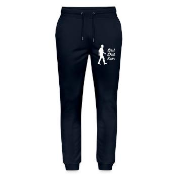 Father - Stanley/Stella Mover Unisex Organic Jogging Trousers - navy - Front - Marisol (170cm) & Nik (191cm)