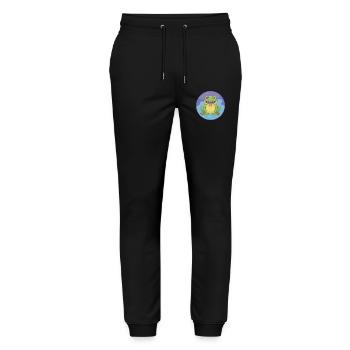 Frog Cute Kawaii Cartoon Clipart Animal Pet - Stanley/Stella Mover Unisex Organic Jogging Trousers - black - Front - Marisol (170cm) & Nik (191cm)