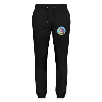 Pangolin Cute Kawaii Cartoon Clipart Animal Pet - Stanley/Stella Mover Unisex Organic Jogging Trousers - black - Front - Marisol (170cm) & Nik (191cm)