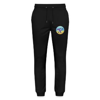 Orca Cute Kawaii Cartoon Clipart Animal Pet - Stanley/Stella Mover Unisex Organic Jogging Trousers - black - Front - Marisol (170cm) & Nik (191cm)