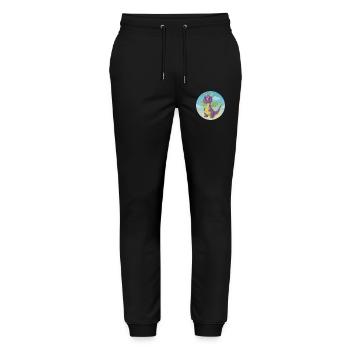 Dragon Cute Kawaii Cartoon Clipart Animal Pet - Stanley/Stella Mover Unisex Organic Jogging Trousers - black - Front - Marisol (170cm) & Nik (191cm)