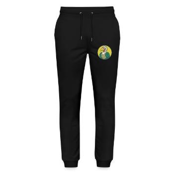 vautour mignon kawaii dessin animé clipart animal de compagnie - Pantalon de jogging bio MOVER Stanley/Stella unisexe - noir - Devant - Marisol (170cm) & Nik (191cm)