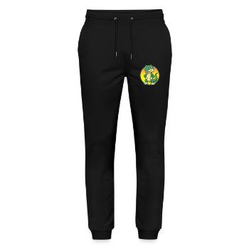 Eidechse Niedliche Kawaii Cartoon Clipart Haustier Tier - Stanley/Stella Unisex Bio Jogginghose Mover  - Schwarz - Vorne - Marisol (170cm) & Nik (191cm)