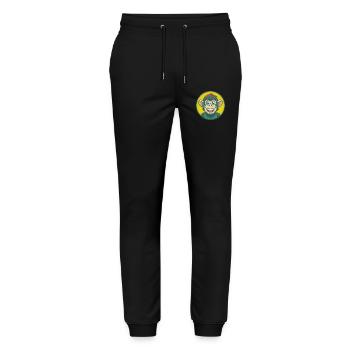 Monkey Cute Kawaii Cartoon Clipart Pet Animal - Stanley/Stella Mover Unisex Organic Jogging Trousers - black - Front - Marisol (170cm) & Nik (191cm)