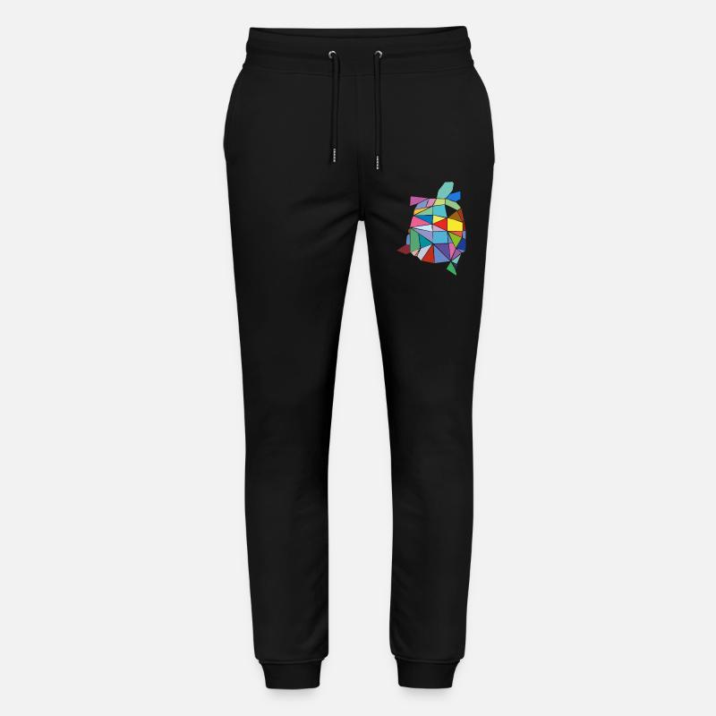Schildkröte bunt - Stanley/Stella Unisex Bio Jogginghose Mover  - Schwarz
