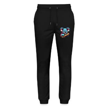 Koala - Stanley/Stella Mover Unisex Organic Jogging Trousers - black - Front - Marisol (170cm) & Nik (191cm)