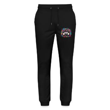 Igel - Stanley/Stella Unisex Bio Jogginghose Mover  - Schwarz - Vorne - Marisol (170cm) & Nik (191cm)
