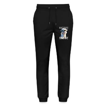Maltese Daddy Papa Vatertag Dad Süßer Malteser - Stanley/Stella Unisex Bio Jogginghose Mover  - Schwarz - Vorne - Marisol (170cm) & Nik (191cm)