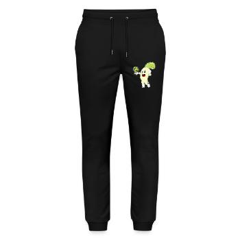 Radieschen Volleyballspieler Volleyball - Stanley/Stella Unisex Bio Jogginghose Mover  - Schwarz - Vorne - Marisol (170cm) & Nik (191cm)