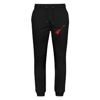 Guitar musician - Stanley/Stella Mover Unisex Organic Jogging Trousers - black - Front - Marisol (170cm) & Nik (191cm)
