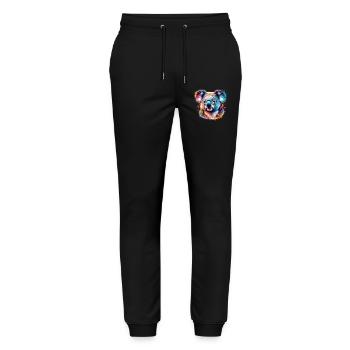 Koala - Stanley/Stella Mover Unisex Organic Jogging Trousers - black - Front - Marisol (170cm) & Nik (191cm)