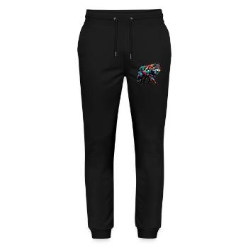 Wolf - Stanley/Stella Mover Unisex Organic Jogging Trousers - black - Front - Marisol (170cm) & Nik (191cm)