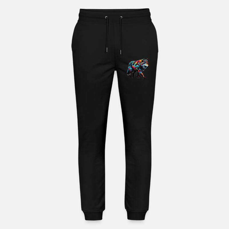 Wolf - Stanley/Stella Unisex Bio Jogginghose Mover  - Schwarz
