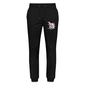 Friends in a fantasy world - Stanley/Stella Mover Unisex Organic Jogging Trousers - black - Front - Marisol (170cm) & Nik (191cm)