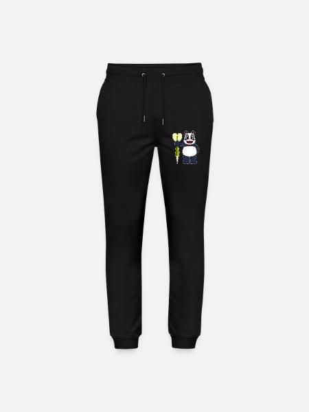 Panda Dart Dartpfeil - Stanley/Stella Mover Unisex Organic Jogging Trousers - black