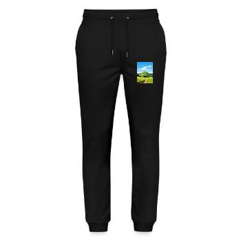 Malvern Hills Aonb Affiche de voyage Souvenir Peinture WP - Pantalon de jogging bio MOVER Stanley/Stella unisexe - noir - Devant - Marisol (170cm) & Nik (191cm)