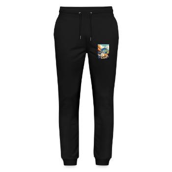 Stellenbosch Afrique du Sud Affiche de voyage souvenir - Pantalon de jogging bio MOVER Stanley/Stella unisexe - noir - Devant - Marisol (170cm) & Nik (191cm)