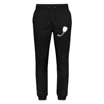 Coloured stethoscope - Stanley/Stella Mover Unisex Organic Jogging Trousers - black - Front - Marisol (170cm) & Nik (191cm)