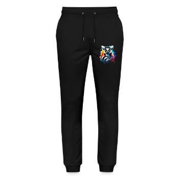 Lemur - Stanley/Stella Mover Unisex Organic Jogging Trousers - black - Front - Marisol (170cm) & Nik (191cm)