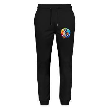 Lemur - Stanley/Stella Unisex Bio Jogginghose Mover  - Schwarz - Vorne - Marisol (170cm) & Nik (191cm)