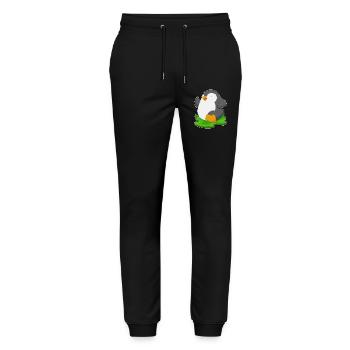 Penguin Jogger Jogging Sport - Pantalon de jogging bio MOVER Stanley/Stella unisexe - noir - Devant - Marisol (170cm) & Nik (191cm)