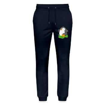 Penguin Jogger Jogging Sport - Pantalon de jogging bio MOVER Stanley/Stella unisexe - marine - Devant - Marisol (170cm) & Nik (191cm)