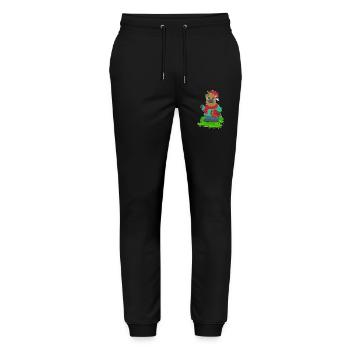 Reindeer Christmas Package - Stanley/Stella Mover Unisex Organic Jogging Trousers - black - Front - Marisol (170cm) & Nik (191cm)