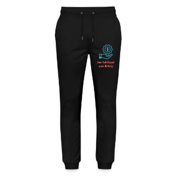 La clé du succès - Pantalon de jogging bio MOVER Stanley/Stella unisexe - noir - Devant - Marisol (170cm) & Nik (191cm)