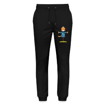 Chat épouvantail - Pantalon de jogging bio MOVER Stanley/Stella unisexe - noir - Devant - Marisol (170cm) & Nik (191cm)