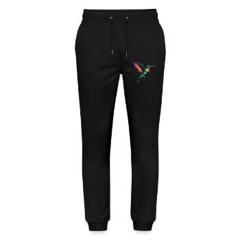 Kolibri - Stanley/Stella Unisex Bio Jogginghose Mover  - Schwarz - Vorne - Marisol (170cm) & Nik (191cm)